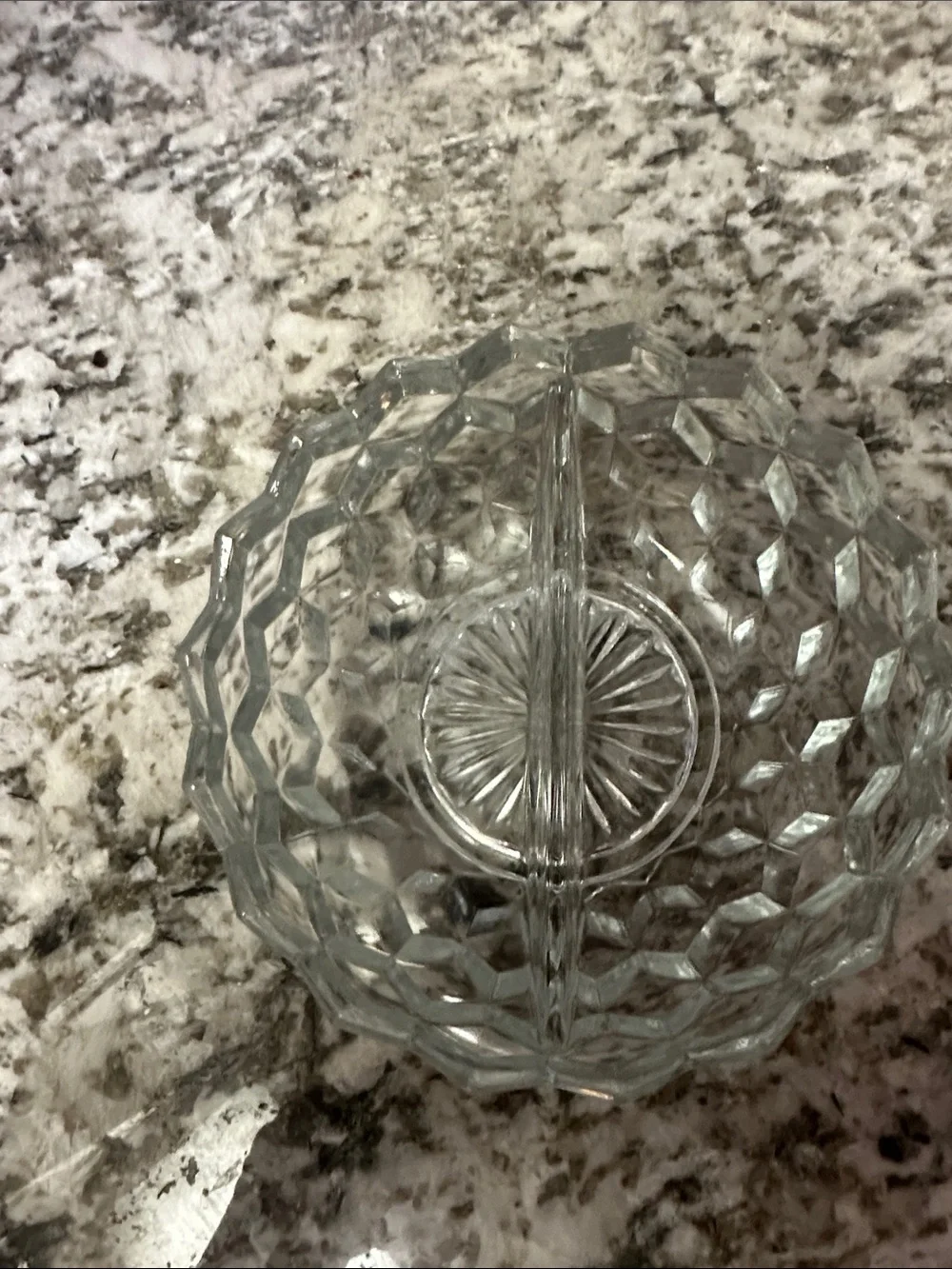Fostoria  American Cube Divided Dish